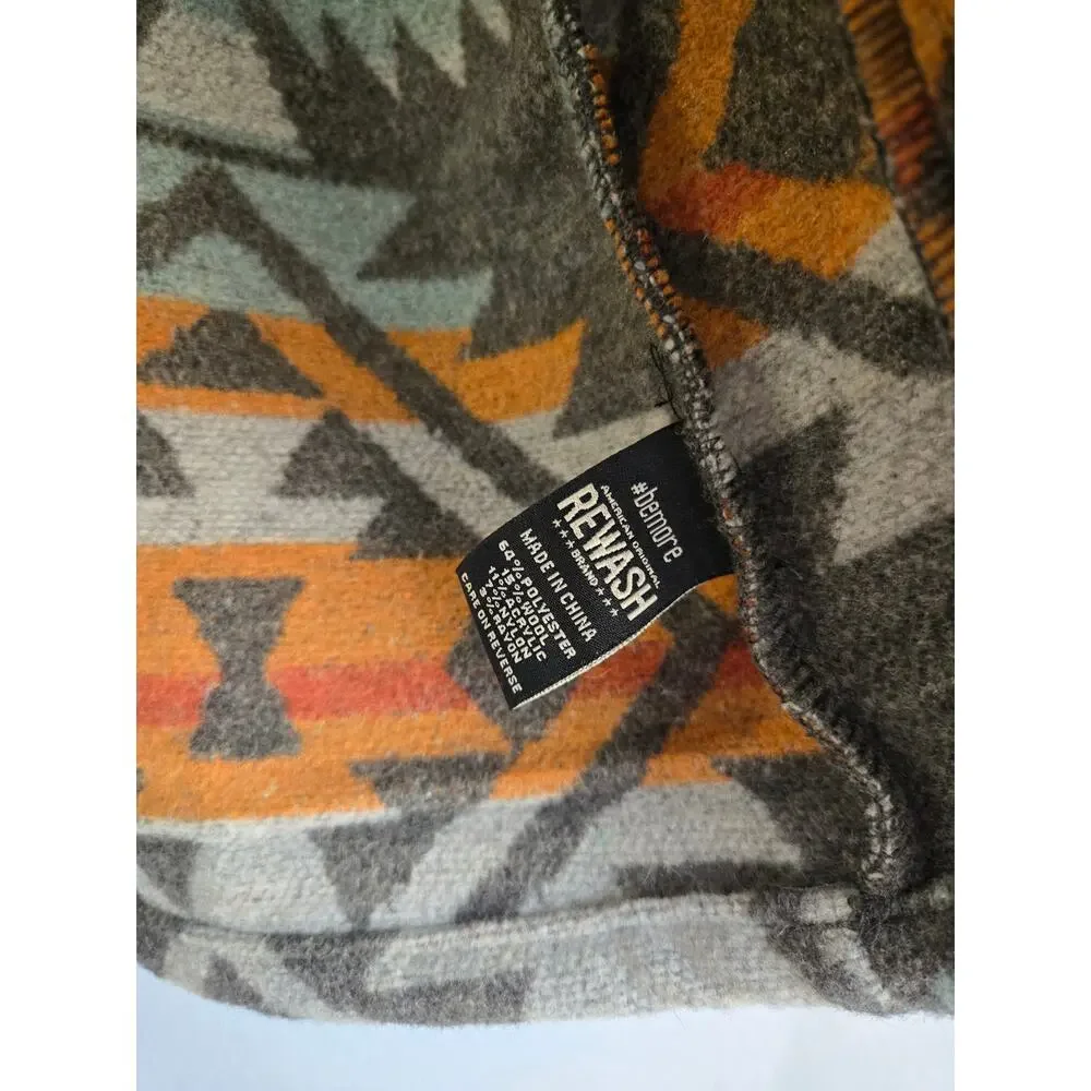 Rewash NWT Aztec Southwestern Toggle Button Wool Blend Shirt Jacket Shacket S - Picture 5 of 9